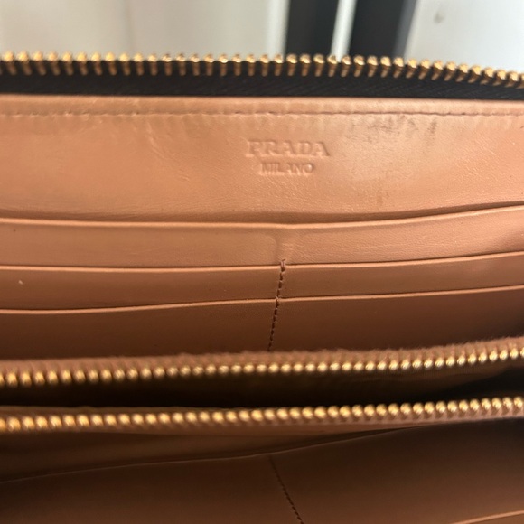 Prada Leather Zip Wallet - Picture 6 of 10